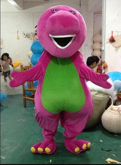 carro lapso accesorios Disfraces grandes de alta calidad de la mascota de la historieta de Barney  en tamaño adulto envío gratis|Mascota| - AliExpress