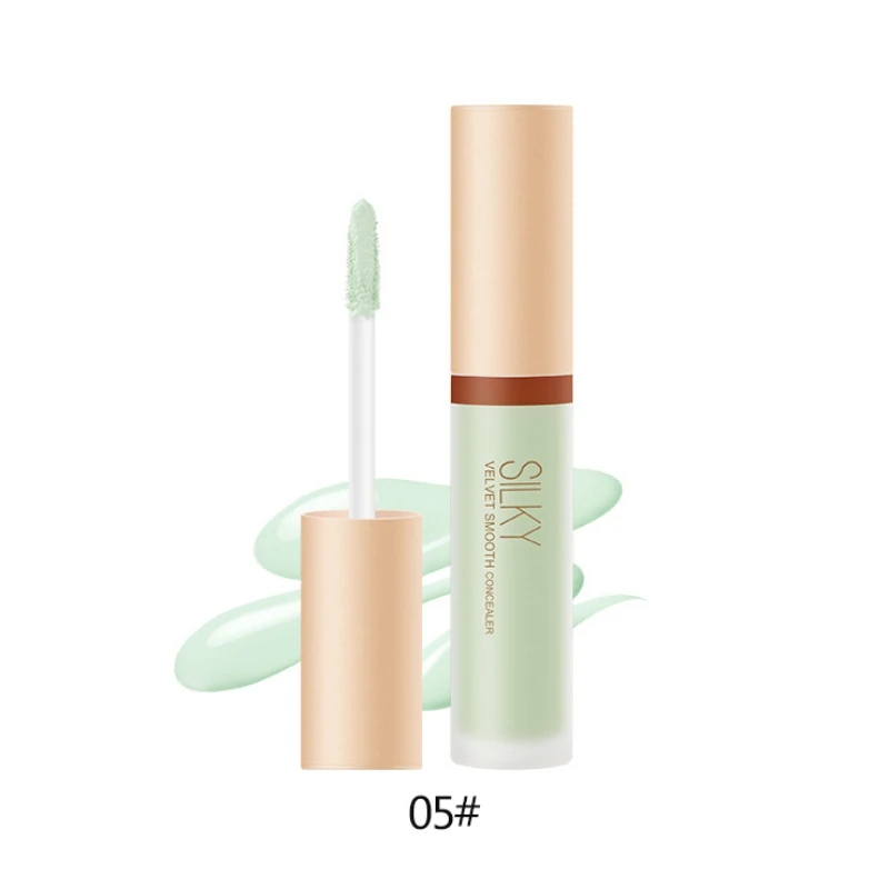 

Silky Liquid Concealer Moisturizing Cover Blemishes Even Skin Color Concealer Cream