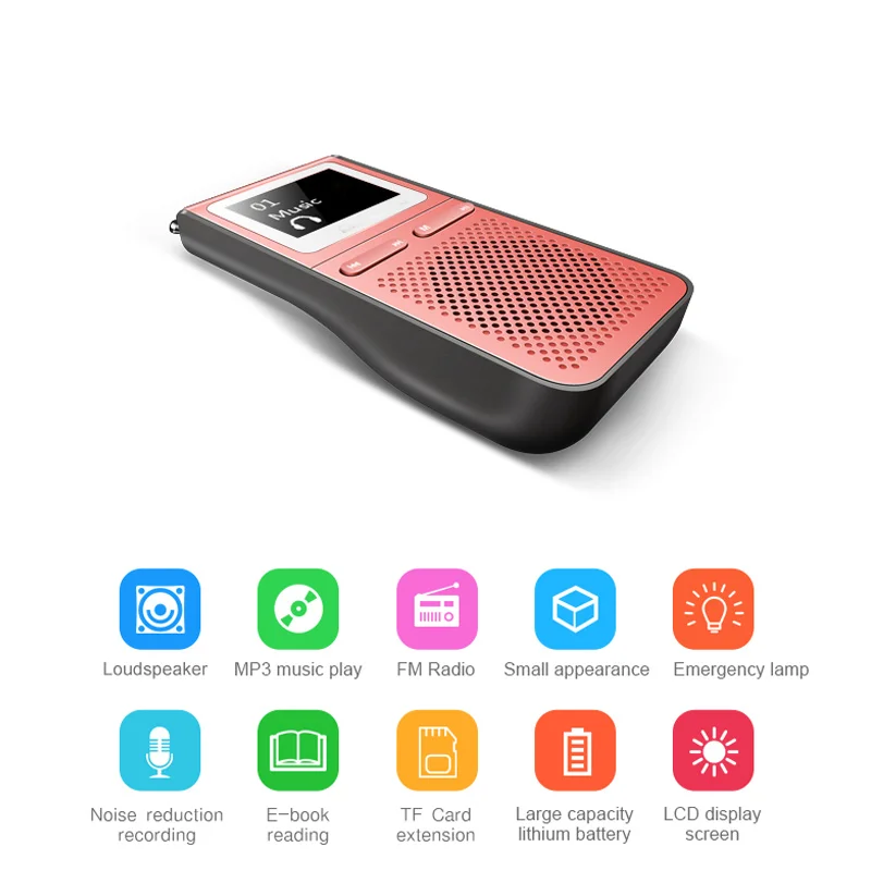 IQQ-Hifi Mp3 ÷̾, Lound Speak  8GB, 100 ð  ,  FM  , ִ 128GB ޴ ÷̾ Ȯ