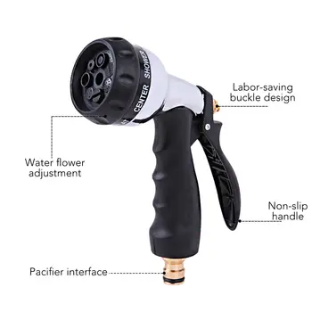 

Multifunctional Water Gun Metal Car Washer Garden Water Flower Gun Garden Sprayer For Car Wash, Cleaning, Watering Lawn Garden