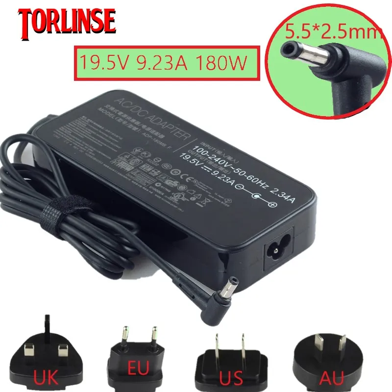 

180W Notbook Power Supply 19.5V 9.23A 5.5*2.5mm Laptop Adapter for Asus FX503VM Serie Gaming Notbook AC Charger