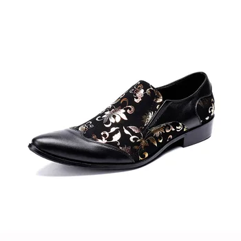 

Tenis Masculino Adulto Cow Leather Shoes Man Casual Loafers Slip-on Pointed Toe British Style Loafers Genuine Leather Rubber