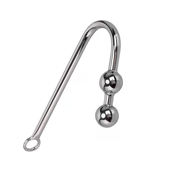 1-3 Balls Stainless Steel Anal Hook Sex Toy For Man Male BDSM Game Metal Anal Plug With Ball Hole Butt Plug Dilator Exotic BDSM 5