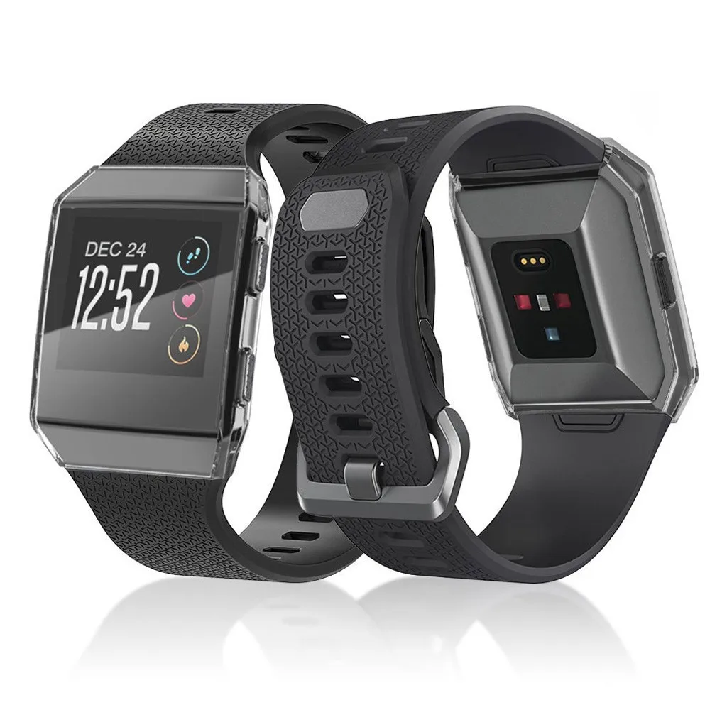 Чехол Ouhaobin для Fitbit Ionic Watch покрытие из ТПУ Защита всего экрана чехол для Fitbit Ionic Smart Защитная пленка для часов 829#2