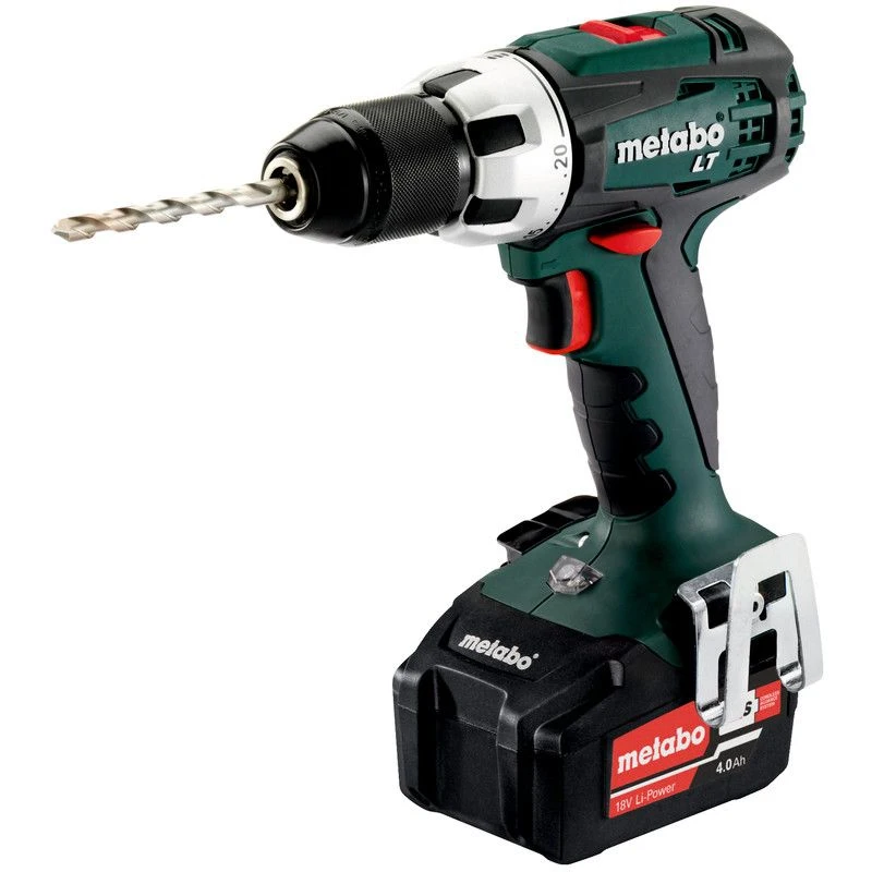 Дрель шуруповерт METABO BS 18 LT 4Ач с двумя аккумуляторами (602102500)|Электрические