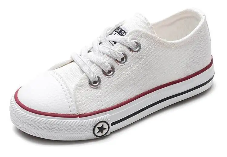 Children tennis kids shoes 2019 solid breathable canvas girls  boys shoes kids sneakers high quality athletic shoes tmallfs (15)