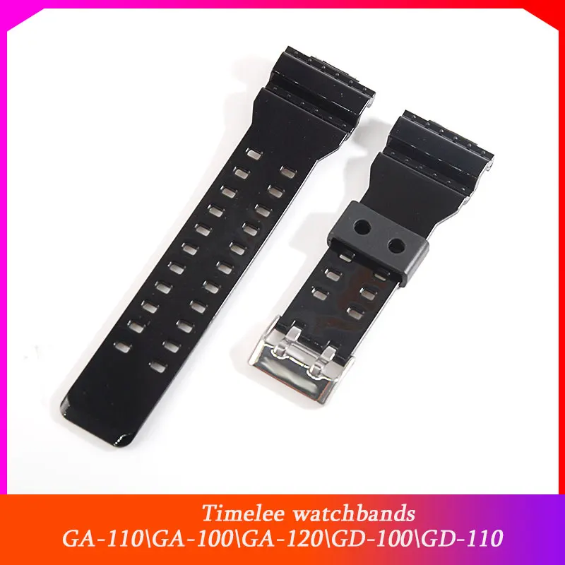 

High gloss black TPU Watchbands Watch Strap For Casio GA-110\GA-100\GA-120\GD-100\GD-110 g-shock Watch Accessories