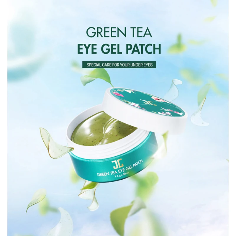 

JAYJUN Green Tea / Roselle Hydrogel Eye Gel Patch Under Eye Mask Anti Wrinkle Remove Finelines Dark Circle Brighten 60PCS primer