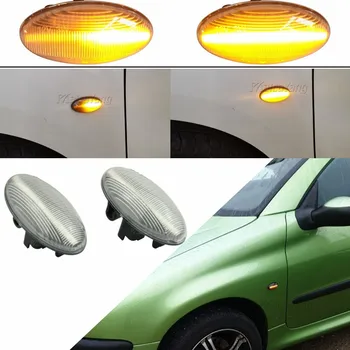 

2X Clear Dynamic LED Side Marker lamp turn signal lights for Peugeot CITROEN Toyota Aygo Toyota Proace Fiat Scudo