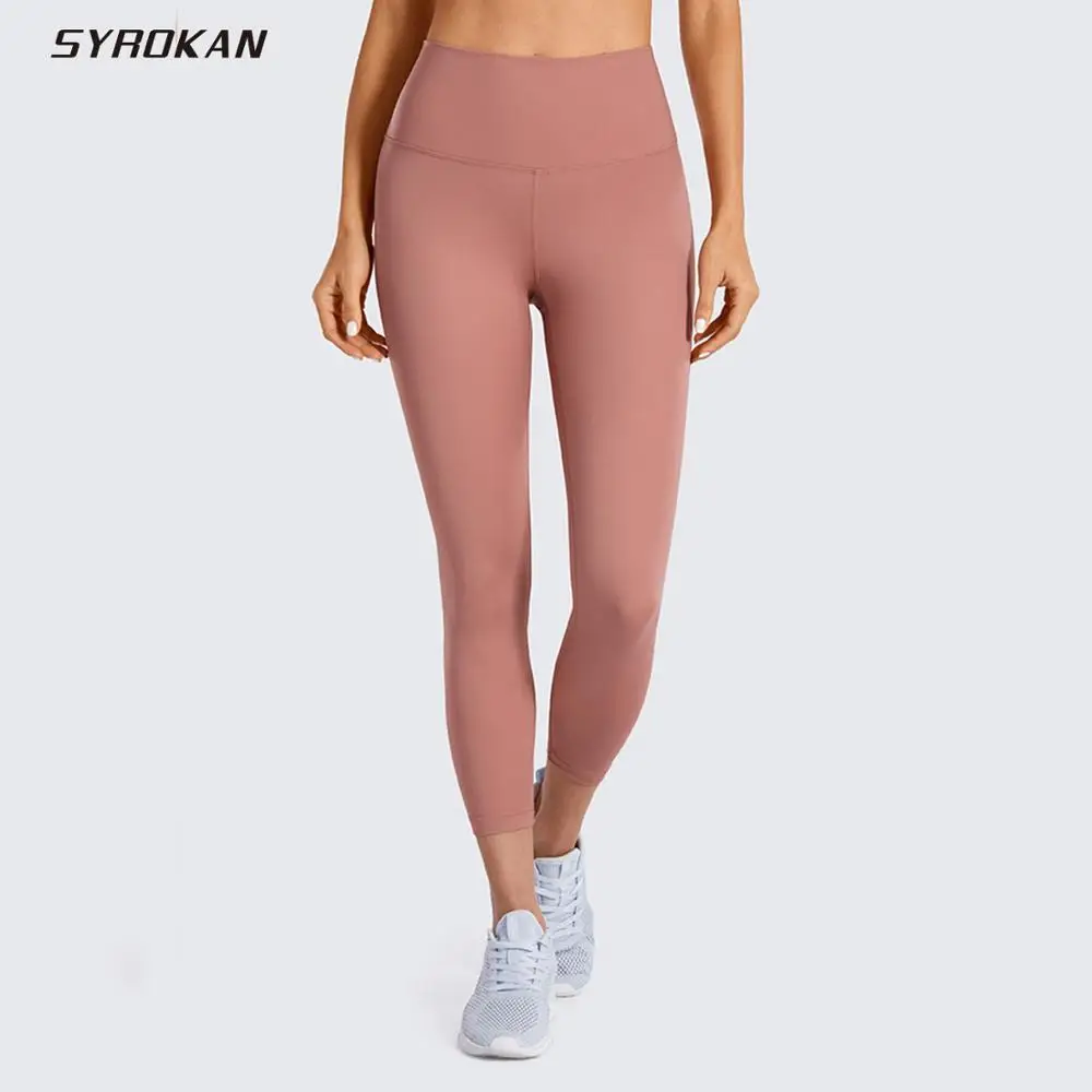 SYROKAN Women's Hugged Feeling High Waist Squat-Proof Capri Cropped Mesh Leggings 21 SYROKAN Women's Hugged Feeling High Waist Squat-Proof Capri Cropped Mesh Leggings 21