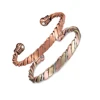 Twisted Pure Copper Magnetic Bracelet Adjustable Health Energy Bangles Arthritis Pain Relief Open Cuff Jewelry Women Resizable 1