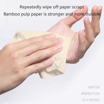 

10 Rolls Bamboo Pulp Toilet Paper Towel 3 or 4-Ply Thicken Biodegradable Bath