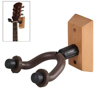 

Musical Guitar Hanger Wooden Wall Mount Hook Holder Keeper for Electric Acoustic Guitars Bass Ukulele Violin Mandolin