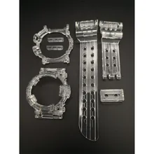 Прозрачный силиконовый резиновый ремешок для часов для GWF-1000, ремешок для часов, ремешок для часов и чехол, водонепроницаемые спортивные Ремешки для наручных часов