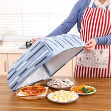 Складная крышка для посуды, изоляция для кухни, пищевой зонтик, гигиена, домашняя, Пыленепроницаемая, анти-муха, Москитная Крышка для еды, принадлежности для барбекю, пикника, кухонные принадлежности