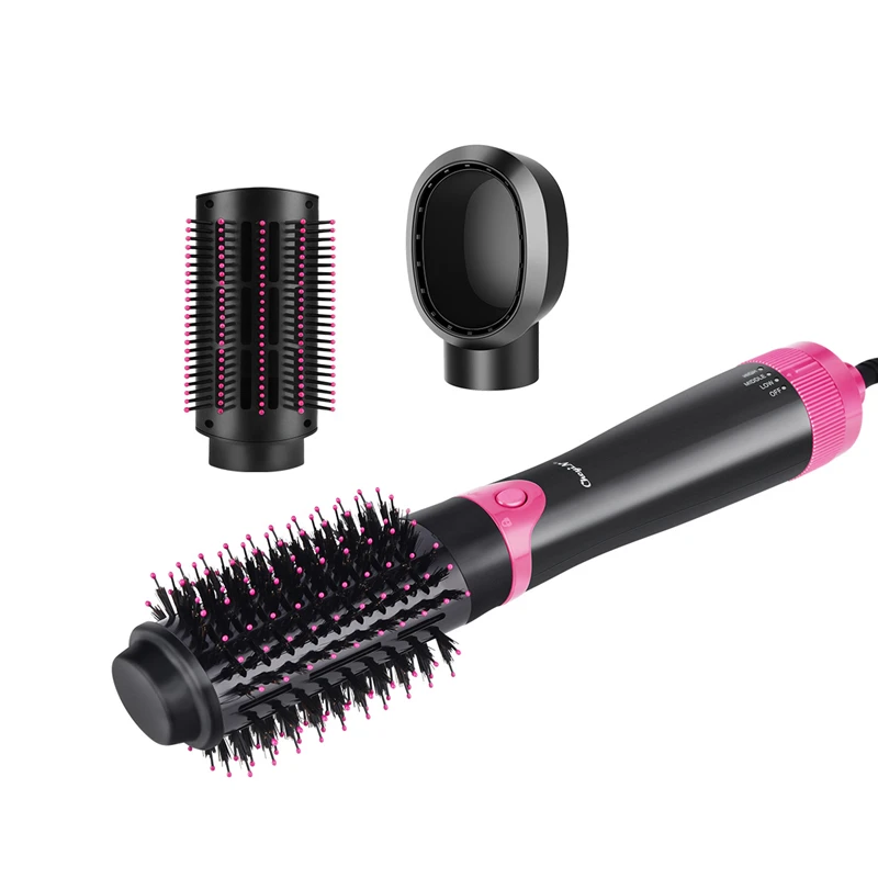 Escova de Secador de Cabelo Acima do ar 3 em 1 Intercambiáveis Rápido Aquecer Quente Pente Rolo Modelador Cabelo Elétrico Abaixo Secador 3 Velocidades 31 1000 w 14 High Quality Eletrodomésticos