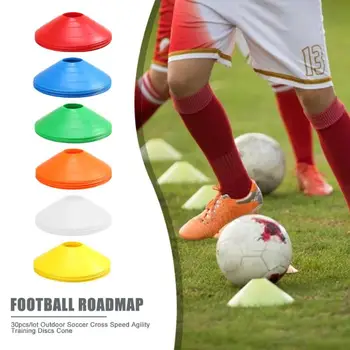 

Hot Sale Marker Discs Multi-function 30pcs/set Soccer Agility Training Disc Cones Pressure Resistant Cone Markers