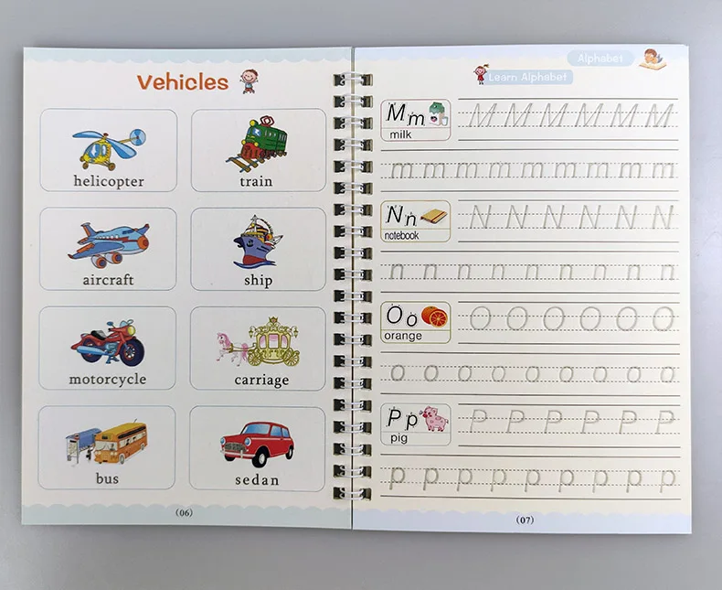 a pintura do alfabeto, matemática, livro de mão, brinquedos para crianças