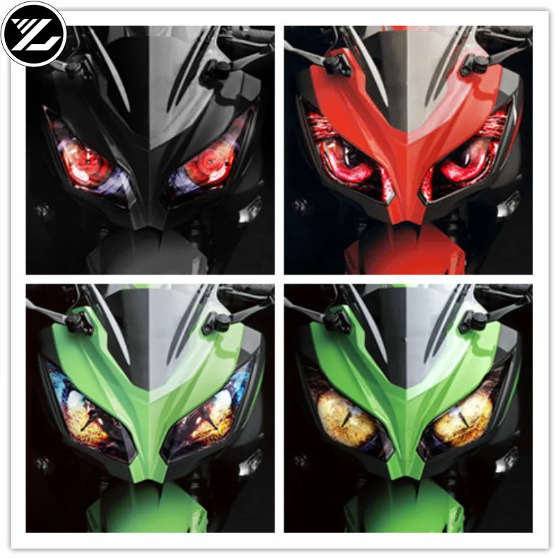 Наклейка на корпус Мотоцикла защита фар модификация наклейка объектив для Kawasaki