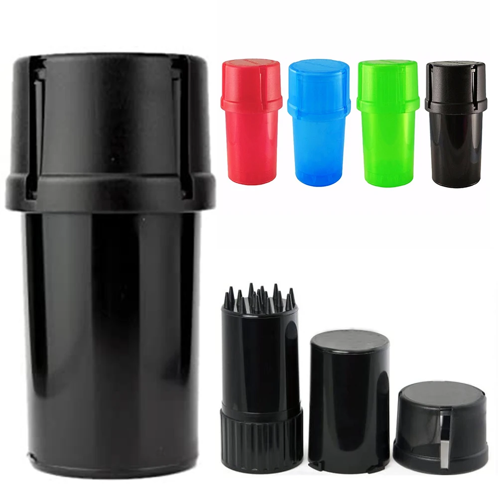 

48Pcs Wholesale Tobacco Grinder Smoking Grinders With Storage Box Herb Crusher Cigarette Accessories Smoke Pipe Tool Amoladora