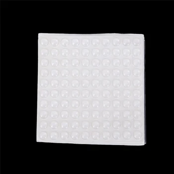 

New High Quality 100pcs/lot Silicone Self Adhesive Rubber Feet Pad Transparent Bumpers Door Buffer Pad Self-adhesive Feet Pads