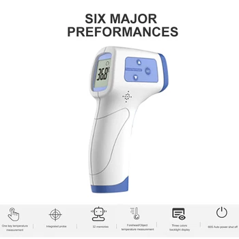 

Non-Contact Infrared Thermometer Body Temperature Measure Tool With LCD Screen Forehead Thermometer Gun for Baby Adult