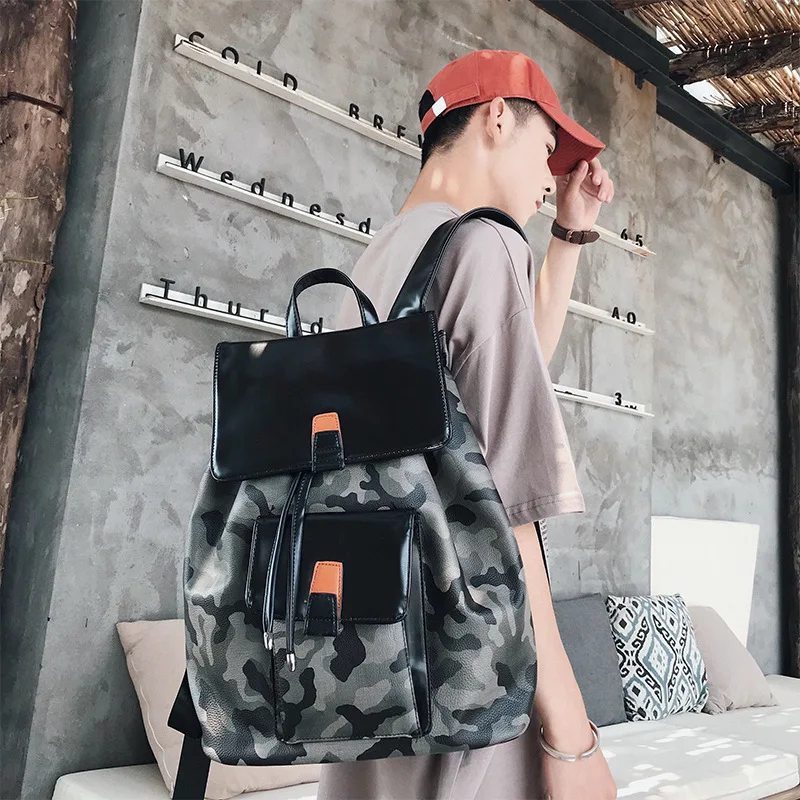 

High-quality Camo Backpack Overhead Extract Student Shoulder Bag Tide.