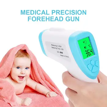 

Body Thermometer Contactless Baby/Adult Health Outdoor LCD Fast Generic Kids Portable Tri-Color Backlight Home Household