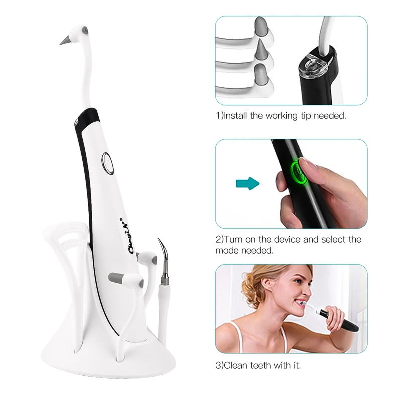 

Dental Tool Electric Ultrasonic Tooth Stain Eraser Plaque Remover Teeth Whitening Dental Cleaning Scaler Tooth Odontologia Tool