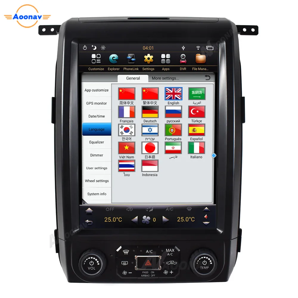 2Din Car Radio Auto Stereo Multimedia Player GPS For-Ford F150 2013 2014 Car Navigator Head Unit Hd Vertical Screen Carplay