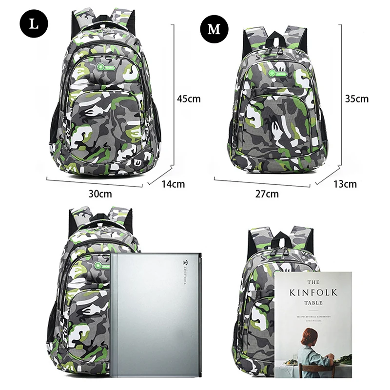 Camouflage Waterproof School Backpack Teenage Girls Boys Laptop Backpacks Students Notebook Schoolbag Collage Rucksack XA147M 6