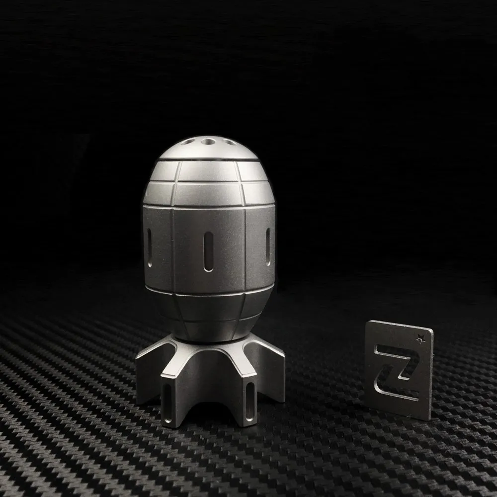 Маленькая бомба Fingertip Gyro из нержавеющей стали, латунь, для взрослых, декомпрессия, креативная спиральная игрушка, подарок, EDC - Цвет: stainless steel