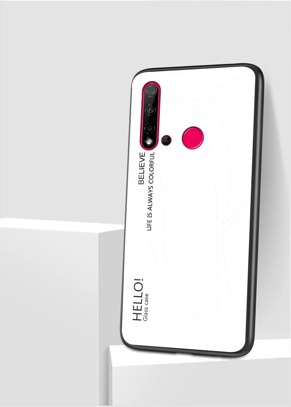Постепенная замена стеклянный чехол для телефона huawei P20 Pro Lite CLT-L29 полная защита бампер для huawei Nova 5i задняя крышка телефона