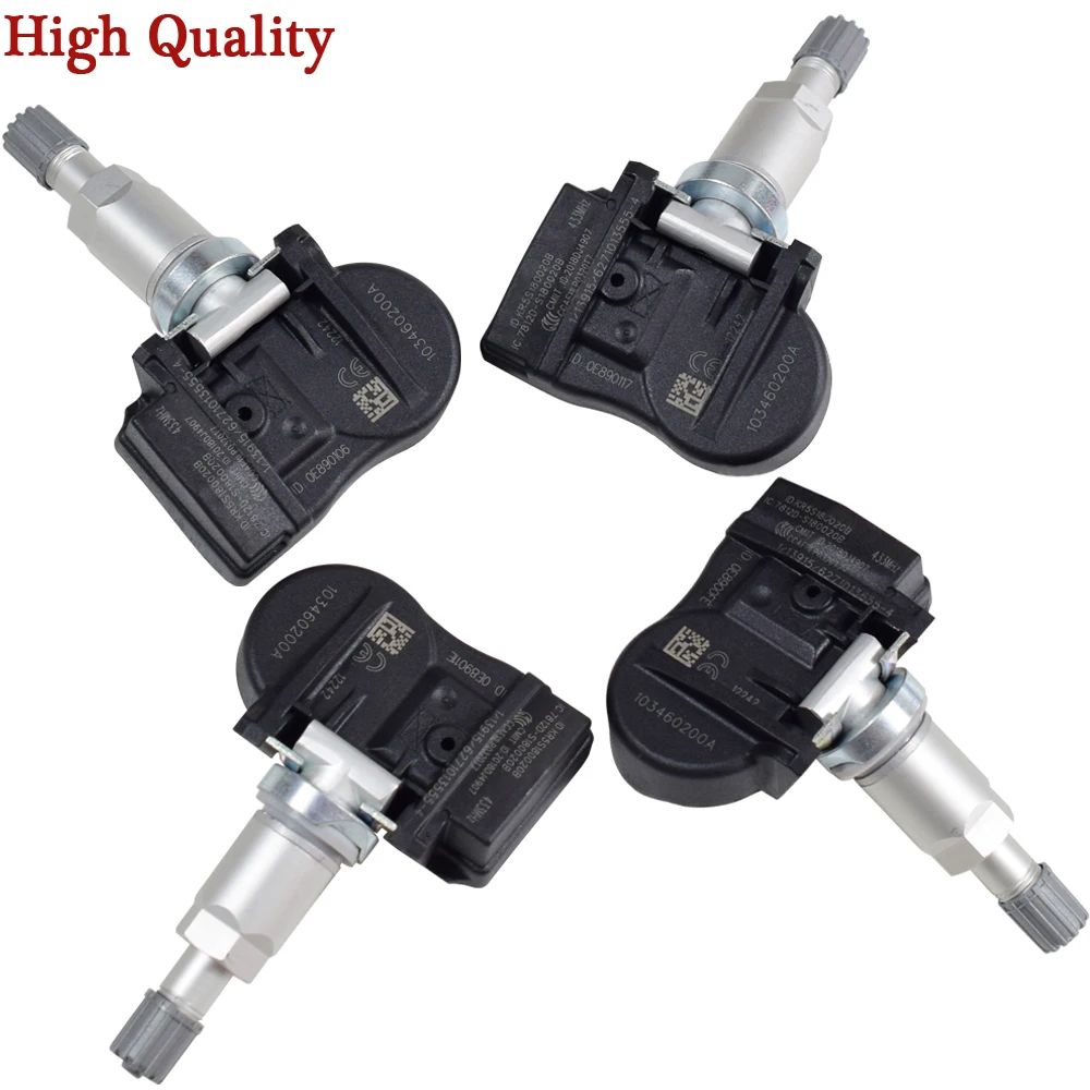 

4Pcs 103460200A S180052068C New Car TPMS Sensor Tyre Pressure Tire Pressure Monitor Sensor 433Mhz For Tesla Model S Model X