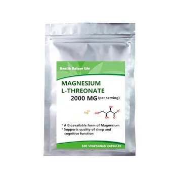 

Magnesium L Threonate Capsules (Magtein) – High Absorption Supplement – Bioavailable Form – 2,000 mg – 100 Capsules