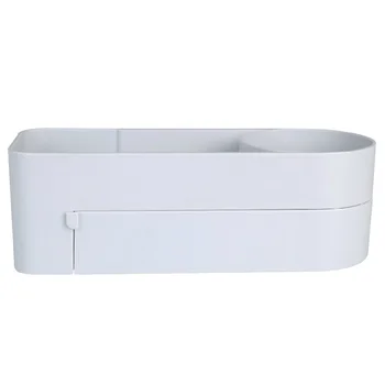 

Wall Mounted Angle Adjustable Kitchen Bathroom Rotatable Space Saving No Drilling Storage Shelf Self Adhesive Quick Dry Smooth