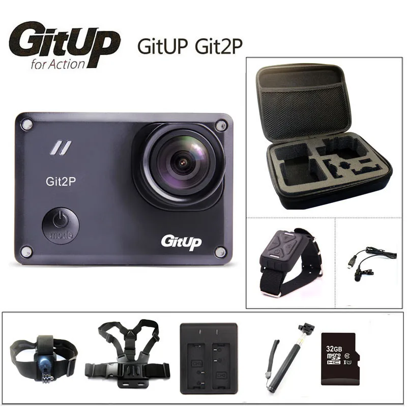 GitUP-Cámara de acción Git2P Original, 2K, Wifi, deportiva, DV PRO, Full HD, 1080P, 30m, impermeable, minicámara de 1,5 pulgadas, Novatek 96660
