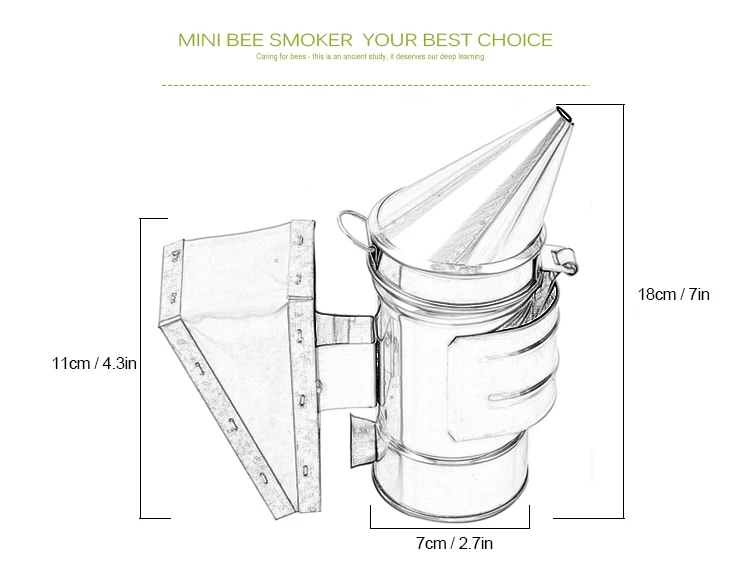 Выгодная пчела бренд маленький пчеловодческий курильщик мини размер милый пчелиный улей курильщик пчеловодческий инструмент