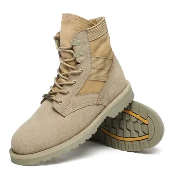

2020 New Flat heel men boots canvas Increase Shoes male Round head Solid Color Lace-up fashion winter Botas Hombre Size 35-46
