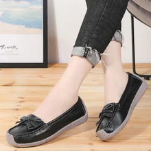 KARINLUNA/Прямая поставка; коллекция года; женская обувь; удобные женские мокасины из спилка; обувь для медсестры; прогулочная обувь на плоской подошве для вождения