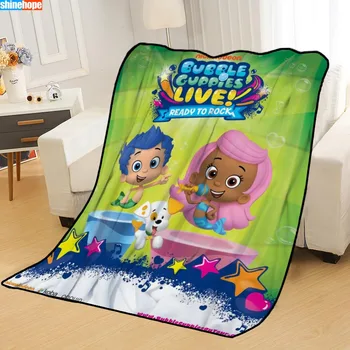 

New Arrival Bubble Guppies Blankets Printing Soft Nap Blanket On Home/Sofa/Office Portable Travel Cover Blanket 100X125cm