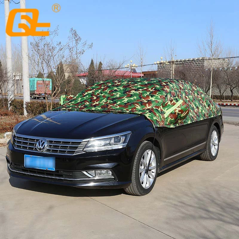 Универсальные зимние хлопковые утолщенные Чехлы для половины автомобиля