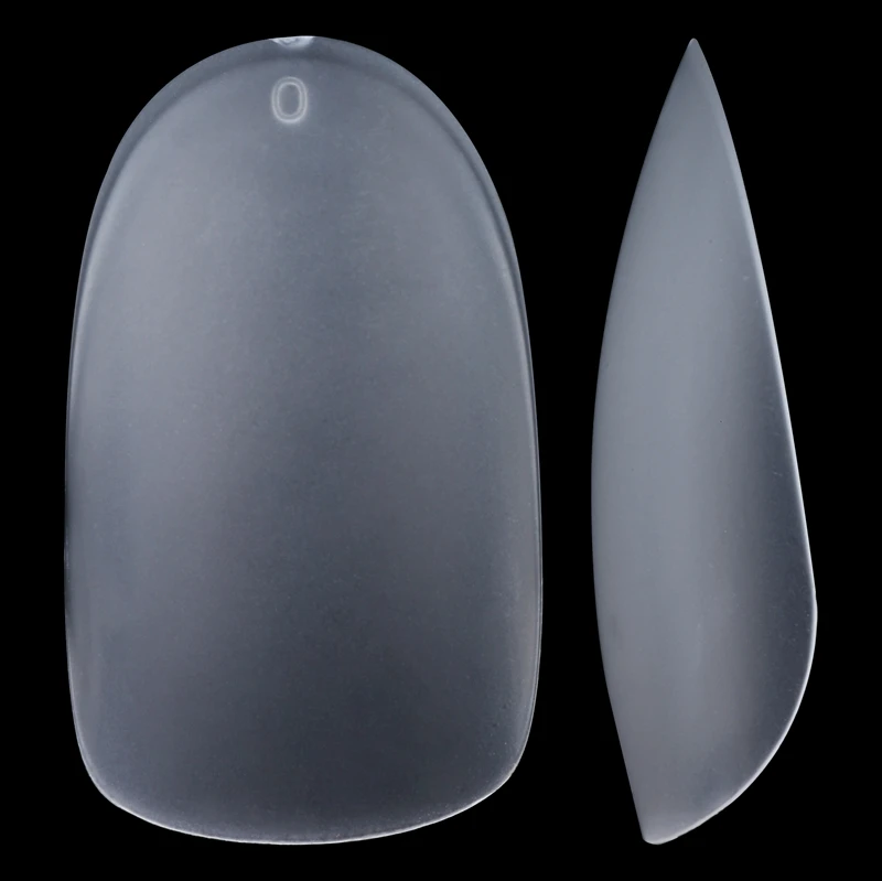 Ультра тонкий прозрачный полное покрытие акриловые накладные ногти Советы Гель материал квадратной овальной формы упаковка ногтей - Цвет: CB03-CK