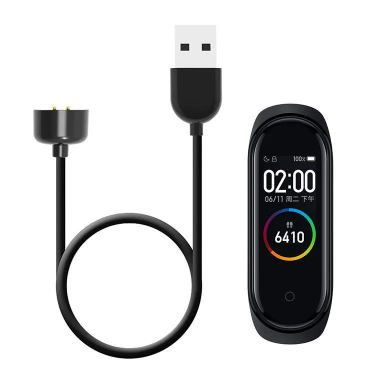 For Xiaomi Mi Band 5 6 Miband 5 6 USB Charger Adapter Smart Wristband Bracelet Mi Band 5 Charging Cable Band6 Charger Data Cable