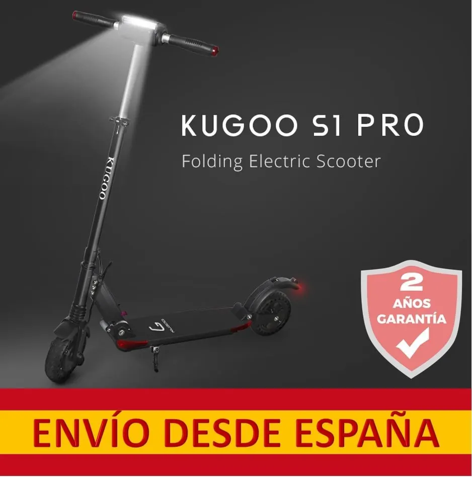 [EU] KUGOO S1 PRO складной электрический скутер для взрослых 350W минус 30 км/ч ЖК дисплей