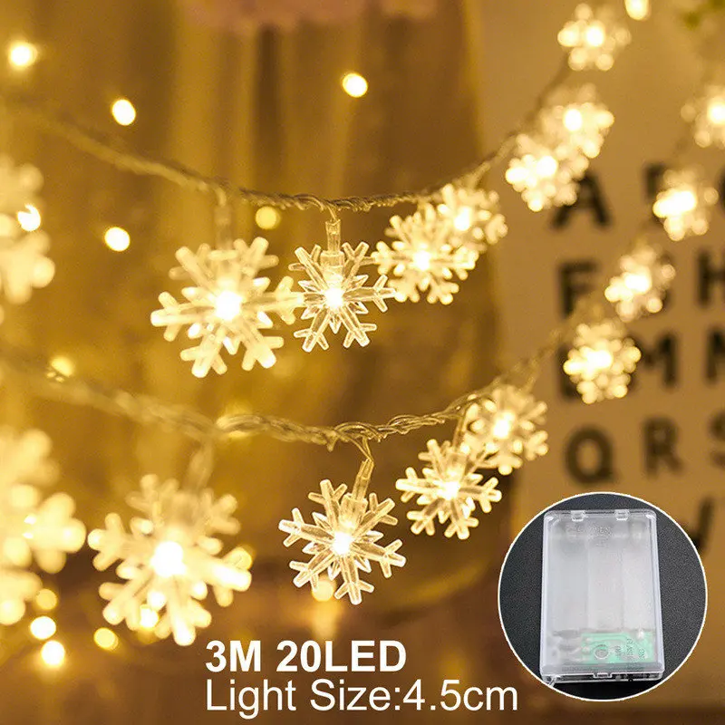 thumbnail image 1 of Guirnalda de luces LED con forma de campana de alce para decoración navideña, guirnalda colgante para el hogar, adorno para árbol de Navidad, regalo de Navidad 2020, Año Nuevo, 1 of 5
