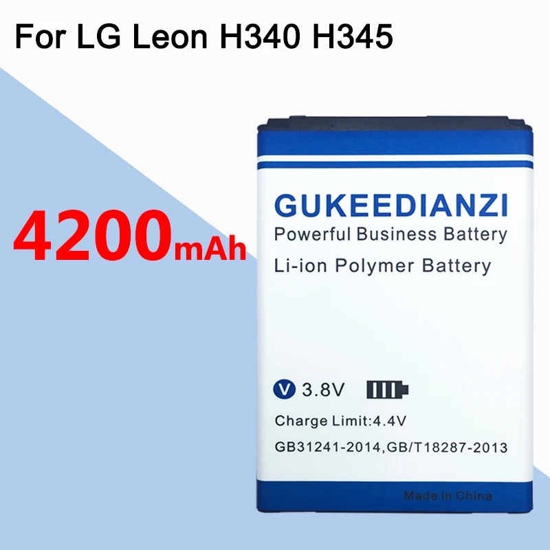 GUKEEDIANZI BL-41ZH 4200 мА/ч мобильный телефон Батарея для LG Leon H340 H345 MS345 H343 Risio C40 L50 D213N TRIBUTE 2