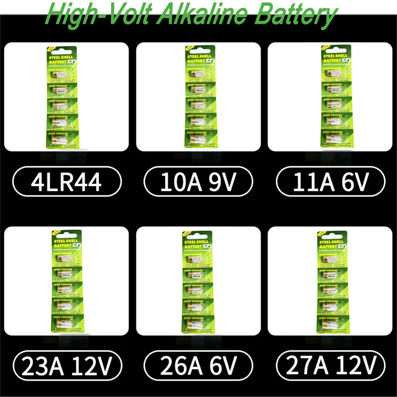 50Pcs 32A9V 29A 9V L822 Akaline Battery LR32 29A Primary Single Use Batteries For Electronic clock keyboard doorbell 5