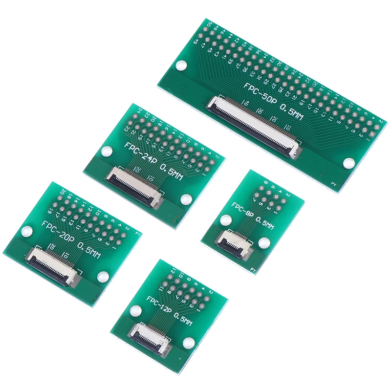 8 P/12 P/20 P/24 P/50Pin 0 5 мм FFC FPC для DIP 2 54 PCB конвертер плата адаптер розетка пластина