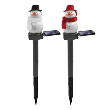 

Christmas Solar Snowman Ground Lamp Garden Lawn Light Courtyard Lighting Flood Light Projector Lighting outdoor light